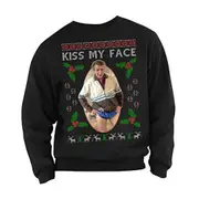 Alan Partridge Christmas Sweater Kiss My Face CrewneckHoodie sweatshirt