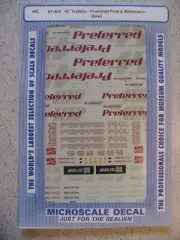 Microscale Decal HO 87-454 45' Trailers - Preferred Pool & Milwaukee Road Decal