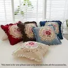 Ruffles Throw Pillow Case Covers Pillowcase Cushion for Sofa Floral Retro
