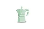 Bialetti Moka Exclusive Green 3 Or 6 Cup Aluminium Coffee Percolator Pot