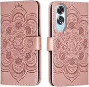 [shingtomua] for Oppo A60 4G Case Wallet with Card Holder Kickstand Magnetic Soft Leather Flip Fold Case for Oppo A60 4G Cover (Pink)