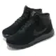 Nike 戶外鞋 Hoodland Suede 運動 男鞋 高筒 包覆 麂皮 靴款 球鞋 穿搭 全黑 654888090 [ACS 跨運動]