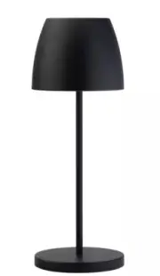 LED Cordless Lamp Black Montserrat Utopia Illumina Lighting Mood Restaurant