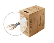 BASELINE - 1000ft 24/4 CAT5E UTP cULus CM Solid Cable - Pull-Box - Yellow