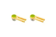 2PK Joseph & Joseph 24.5cm Helix Citrus Press Twisting Lemon/Lime Juicer Yellow