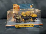 Thomas Friends Wooden Railway Train Tank Engine - Fergus & Power Cars - NEW 2011
