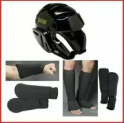 Taekwondo Sparring Gear Set Head Forearm Shin Instep Guards Tkd Pads Kids Adults