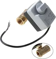 Brass Motorized Ball Valve DN15 AC 220V 2-Way 3-Wire Electric Electric Actuator with Manual Switch 1Pcs (Size : DN25) (Size : DN25) (Size : DN20)