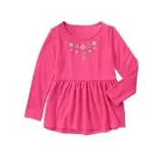 Gymboree 5 cute tunic rose pink fuschia snow flake sweater sequin Holiday NWT