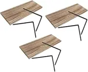 Pack Floating Bookshelf Modern Wall Shelves Wall Decor Rack Rustic Style