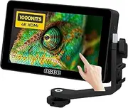 Osee Lilmon 5 Camera Monitor 5.5 inch 1000nits High-Bright Touch Screen Camera Field Monitor with 3D LUT HDR 4K HDMI in and Out Exposure Focus Assist Waveform for DSLR