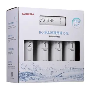 SAKURA櫻花 RO淨水器P0230專用濾芯9支入(F01951)