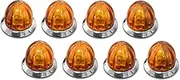 RoadWorks - Amber Mini Watermelon HERO Lights | 8 Pack | HEROAAWMMINI-8