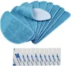Consumable Accessories Parts 10pcs Mopping Cloths with Magic Paste Blue/White