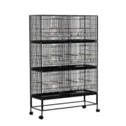 Bird Cage Large Aviary Cages Galvanised Parrot Stand Alone Wheels 175cm