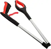 Baluue Garbage Clamp Reaching Tool Long Pole Foldable Trash Picker Easy to Use for