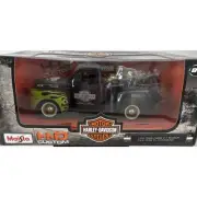 Ford F1 Pickup 1948 w/FL Panhead Harley Davidson 1:24 Scale Diecast HD Custom