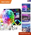 RGB LED Strip Lights 100FT - Smart WiFi Control, Ideal for Bedroom and Parties