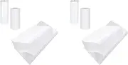 Mellisso 200 Pieces Sublimation Shrink Wrap Sleeves 5X10 Inch White Bag for 567G Tight Tumblers, Heat Transfer Shrink Film