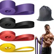 KALOAD 4Pack Heavy Duty Latex Resistance Band Exercise Elastic Band Set For Sport Strength Pull Up Assist Band Workout P
