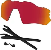 [Predrox] Radar EV Path Lenses & Rubber Kits Replacement for Oakley Sunglass OO9208 Polarized