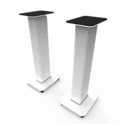 Kanto SX26W 26" Tall Fillable Speaker Stands with Isolation Feet - Pair, White