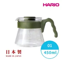 在飛比找momo購物網優惠-【HARIO】V60好握系列01藍媚茶色咖啡壺450ml(日