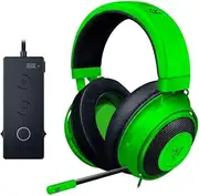 Razer Kraken Tournament Edition THX 7.1 Surround Sound Gaming Headset: Retractable Noise Cancelling Mic - USB DAC - for PC, PS4, PS5 Nintendo Switch, Xbox One, Xbox Series X, & S, Mobile – Green