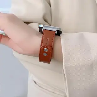 適用紅米Redmi3皮質表帶小米Mi Watch Lite2雙釘皮腕帶紅米智能手表1/2替換帶超值版男女手表配件