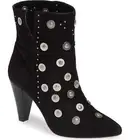 LFL by Lust For Life Casablanca Stud Bootie Black Suede Pointed Studded Booties