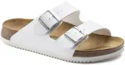 Birkenstock Arizona Unisex Sandals, Birko-Flor 8, White