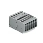 A●2pcs WAGO 769-606 1-Conductor Male Connector 6-Pole 4,00 mm2 Gray New