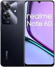 [realme] Note 60 Smartphone Android 14, 4G Mobile Phone Dual SIM, 90Hz 6.74 Inch LCD Display, 3GB RAM 64GB ROM, 5000mAh Battery, 32MP Bright Camera, Octa-Core, Black, No Adapter