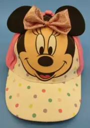 New with Tags NWT Minnie Mouse Adjustable Toddler Hat OSFM