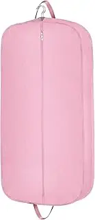 [Limoomil] Heavy Duty Waterproof Garment Bag for Travel, Tear Resistance Suit Bag for Men Travel for Suits, Tuxedos, Dresses, Coats, Uniform. 42 inch, Pink, Garmen Bag