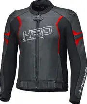 Held Street Rocket 4, leather jacket perforated , color: Black/Neon-Red , size: 54