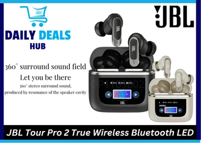 JBL Tour Pro 2 True Wireless Bluetooth LED Smart Display Noise Cancelling-Au