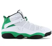 Air Jordan 6 Rings - Lucky Green - Men's Sneakers Basketball Shoes White 322992-131 EU 40 US 7