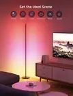 Govee RGBIC Floor Lamp, LED Corner Lamp Works with Alexa, Smart Modern Black