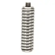 -3H CB Antenna Spring Mount for Vehicle CB Radio Antenna Mount Up To 60Inch Long and 3/8Inch - 24 Threads Silver