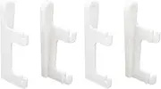 Be In Your Mind 2 Pair Router Wall Mount Compatible with AVM FritzBox 7590/7530/7510 WiFi Wall Holder Plastic Modem Suspension Bracket 88mmx36mm White