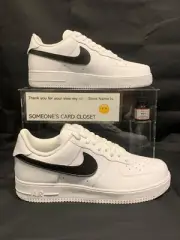 Nike Air Force 1 Low (Black Custom Painted Swoosh) Kids Size 5.5