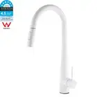 KYLINS White 2 Modes Spray Kitchen Mixer Pull Out Sink Tap Laundry Swivel Faucet