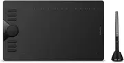 HUION HS610 Drawing Tablet 10x6.25 Inches Graphics Digital Tablet Tilt Function Battery-Free Stylus 8192 Pen Pressure with Touch Ring and 12 Shortcut Keys Support Android Windows MAC OS