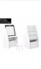 Multifunctional Wood Kids Drawing Table And Chair Set With Book Toy Organizer