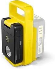 Kärcher Multi Function Light/Powerbank MFL 2-18 18V Battery Platform, Features Real Time LED Display, 2 Level Brightness (max 280 lumens), Weight 0.39KG, Skin Only