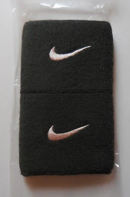 Nike Swoosh Tennis Wristbands Sequoia/Washed Coral 1 Pair