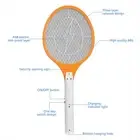 Cordless Rechargeable Electric Fly Mosquito Swatter Bug Zapper Racket JY