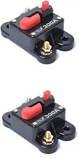 CHILDWEET 2pcs 300 Gfci Breaker 300amp Dc 12-24v Auto Car Boat Motor Stereo Audio Inline Fuse Inverter Manual Reset Circuit Breaker for Protection