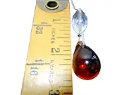 Amber Chandelier Lamp Crystal Glass Prisms Box of 40